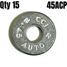 Load image into Gallery viewer, Deprimed 45 ACP Aluminum Bullet Slices Qty 15 | FREE SHIPPING