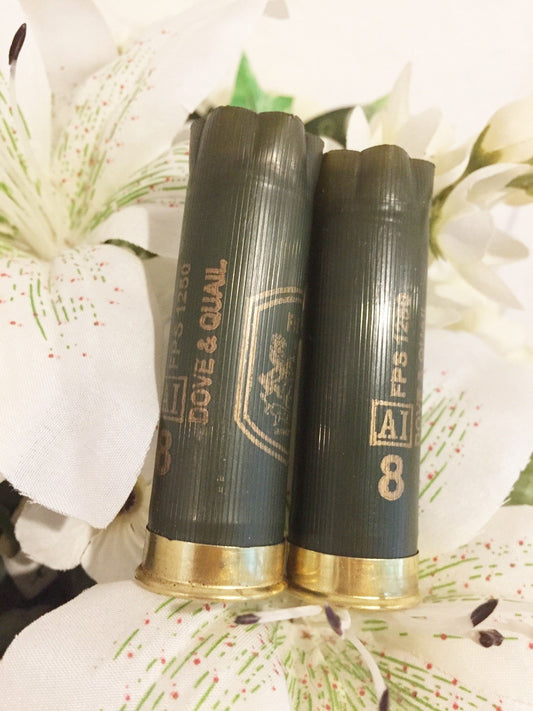 Shot gun shell dark army green boutonnieres