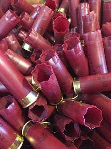 Dark Red Federal Used Empty Shotgun Hulls Fired 12GA Casings 