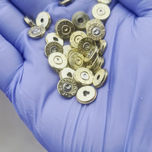 Load and play video in Gallery viewer, 9MM Bullet Slices Brass