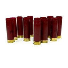 Load image into Gallery viewer, Dark Red Burgundy Empty 12 Gauge Shotgun Shells Used Casings Fired Hulls Spent Cartridges Federal Maroon 10 Pcs - FREE SHIPPING