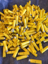 Load image into Gallery viewer, Empty Yellow Shotgun Shells 20 Gauge Hulls Fired 20GA Spent Shot Gun Cartridges DIY Ammo Crafting Qty 24 Pcs - FREE SHIPPING