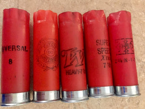 RedGreen and Red Empty Shotgun Shells 12 Gauge Shotshells Spent 12GA Mixed Hulls Cartridges Fired Used Casings Shot Gun Shells Qty 100 Pcs