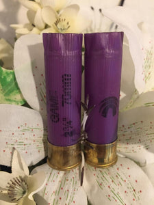 Purple DIY Boutonniere Wedding Shotgun Shells