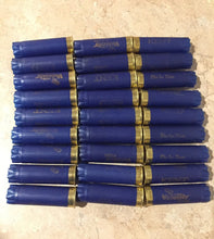 Load image into Gallery viewer, Blue Empty Shotgun Shells 12 Gauge Shotshells Spent Navy Blue 12GA Hulls