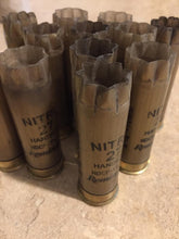 Load image into Gallery viewer, Gold Remington Nitro Used Shotgun Shells Star Crimps