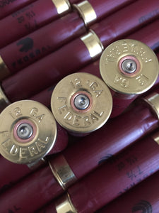 Empty Shotgun Shells 12GA Spent Burgundy 12 Gauge Maroon Shot Gun Hulls Ammo Fired Cartridge Dark Red Federal 200 Pcs - Free Shipping