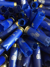 Load image into Gallery viewer, Empty Blue Shotgun Shells 12GA RIO Hulls 12 Gauge Shot Gun Shotshells Empty Casings Spent Ammo Once Fired 24 Pcs - FREE SHIPPING