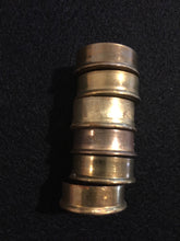 Load image into Gallery viewer, Shotgun Shell Gold Head Stamps 12 Gauge End Caps Brass Bottoms DIY Bullet Necklace Earring Jewelry Steampunk Crafts 25 Pcs