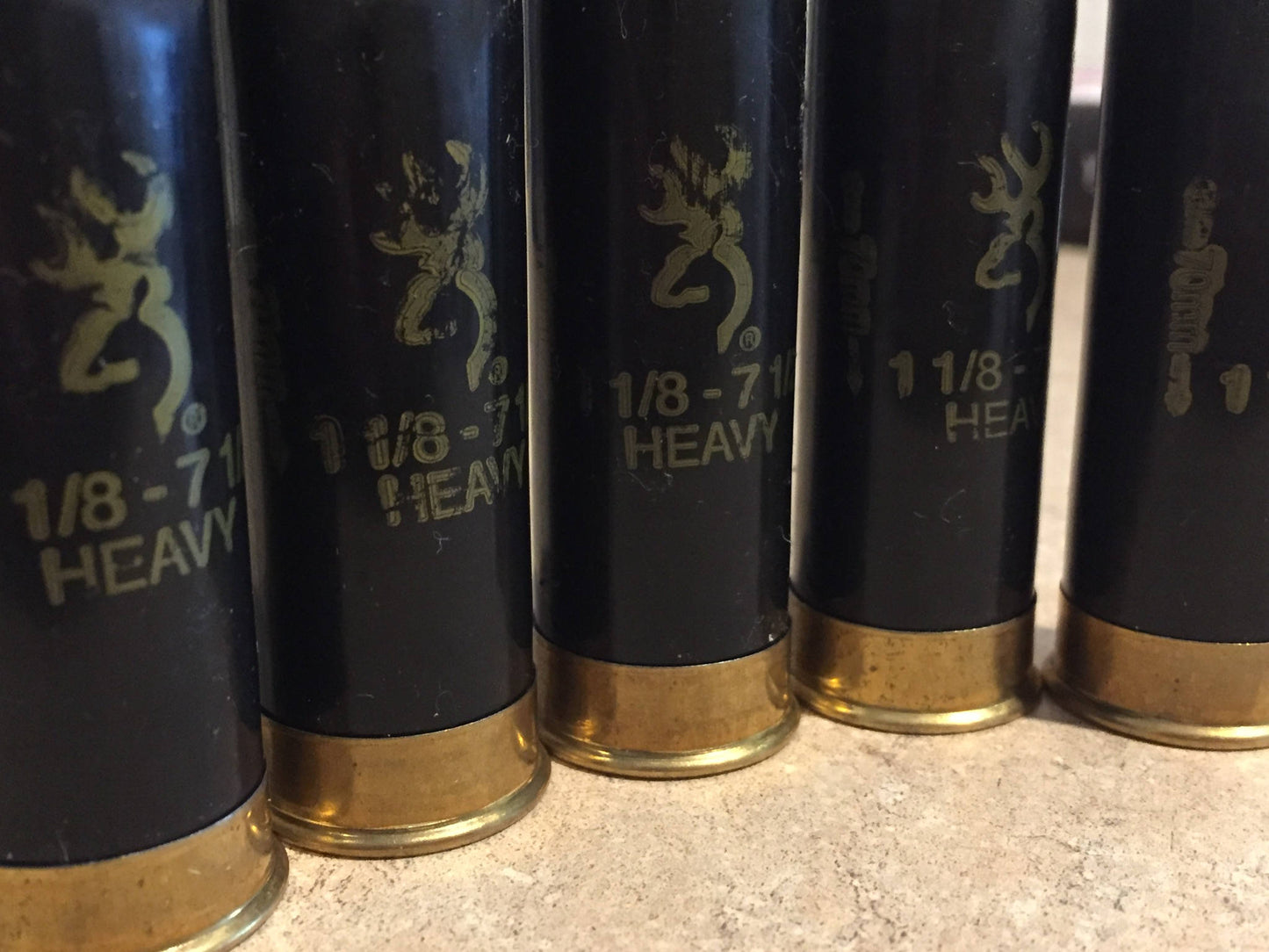 Browning Shotgun Shells 12 Gauge Empty Black Hulls Once Fired Spent 12GA Casings DIY Craft Supplies 5 Pcs - FREE Shipping