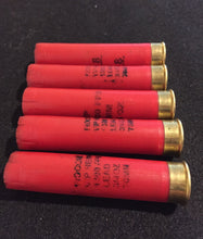Load image into Gallery viewer, Fiocchi Red Shotgun Shells 28 Gauge Empty Hulls Shotshells 28GA Spent Casings Ammo Crafts Bullet Jewelry 100 Pcs - FREE SHIPPING