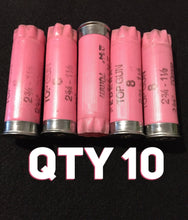 Load image into Gallery viewer, Pink Empty Shotgun Shells 12 Gauge Hulls 12GA