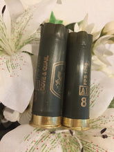 Load image into Gallery viewer, Empty Shotgun Shells Military Green 12 Gauge Olive Hulls Used Spent Once Fired Casings Cartridges Army Shotshells DIY Ammo Crafts 10 Pcs - FREE SHIPPING