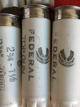 Load image into Gallery viewer, White Shotgun Shells Empty 12 Gauge Hulls Once Fired Used Spent 12GA Shot Gun Casings Ammo Crafts