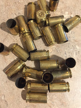 Load image into Gallery viewer, Empty Brass Shells 40 S&W Smith Wesson Casings Ammo Used Spent Cartridges Bullet Jewelry Steampunk Necklace Qty 20 pcs