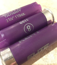 Load image into Gallery viewer, Purple Empty Shotgun Shells 12 Gauge Shotshells Spent Hulls Cartridges Once Fired Casings 12GA Shot Gun Qty 20 Pcs - Free Shipping