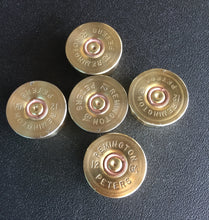 Load image into Gallery viewer, Remington Peters Steel Headstamps 12 Gauge Bottoms Gold Shotgun Shells 5 Pcs