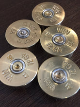 Load image into Gallery viewer, Winchester Gold Steel Head Stamps 12 Gauge Bottoms For Bullet Earrings