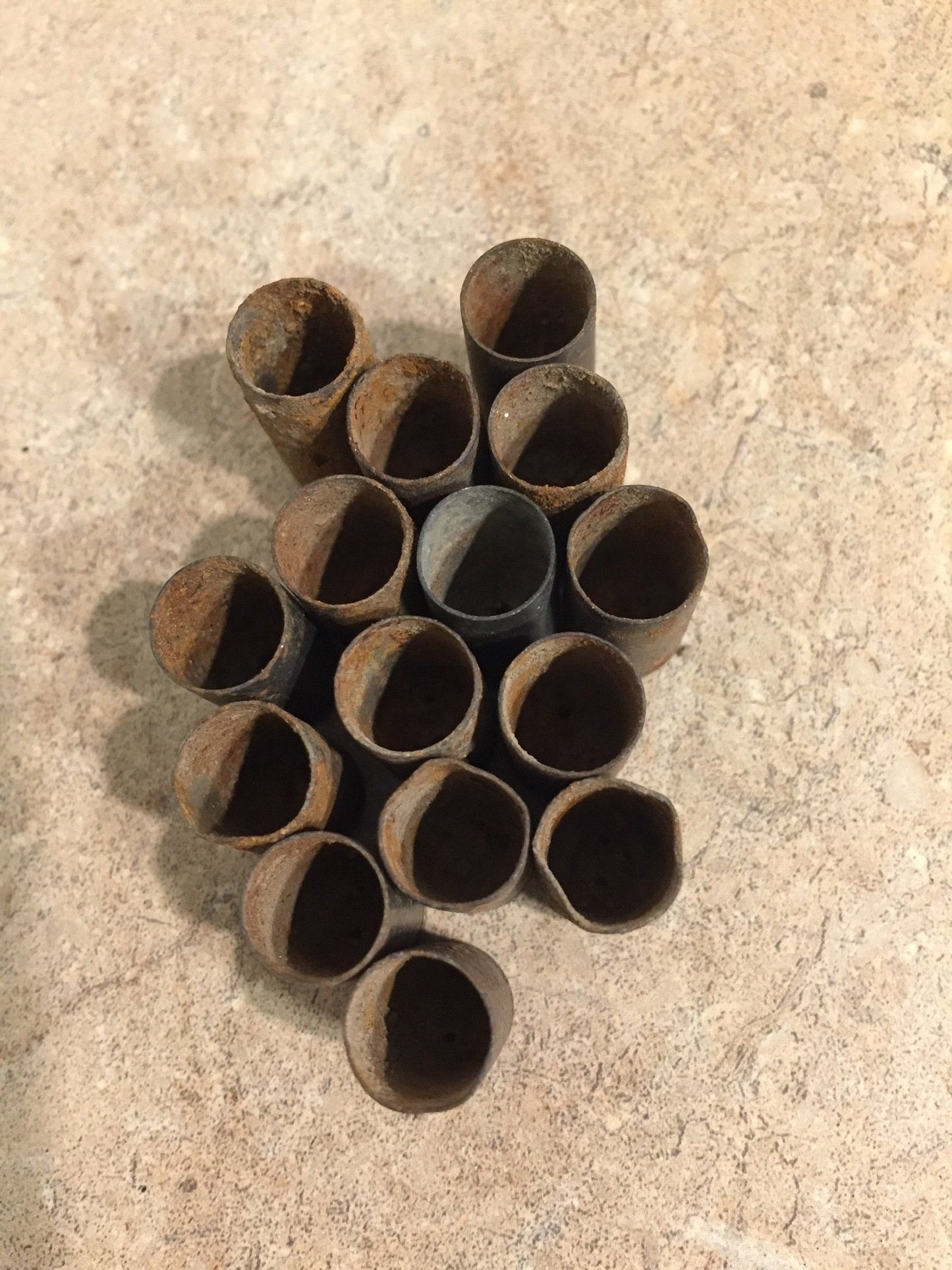 9MM Brass Shells Rusted Empty Used Spent Casings Once Fired Reloading 9X19 Pistol DIY Bullet Jewelry Steampunk Ammo Crafts Qty 15 Pcs