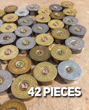 Load image into Gallery viewer, 12GA Gold Silver Headstamps 12 Gauge Bottoms Slices
