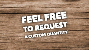 Feel Free To Request A Custom Quantity Color Or Gauge