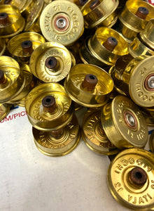 Gold Head Stamps Shotgun Shell 12 Gauge End Caps Brass Bottoms