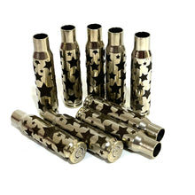 Load image into Gallery viewer, 308 WIN Nickel Shells Stars Engraved Casing 5 Pcs