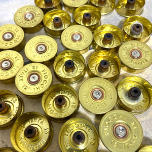 Fiocchi Gold HeadStamps Shotgun Shell 12 Gauge End Caps Brass Bottoms - FREE SHIPPING