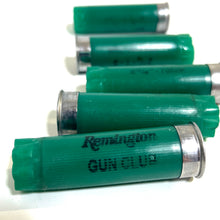 Load image into Gallery viewer, Remington Gun Club Green Empty Shotgun Shells 12 Gauge Shotshells Spent Used Cartridges Fired Casings 12 GA Shot Gun Hulls | Qty 15