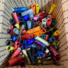 Load image into Gallery viewer, Mixed Empty Shotgun Shells 12GA Fired Hulls Spent Ammo Casings 200 Mixed Colors Various Gauges 12GA 16GA 20GA 410GA 28GA | FREE SHIPPING