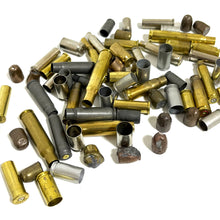 Load image into Gallery viewer, Recovered Once Fired Bullets And Mixed Spent Bullet Casings Qty 50 Pcs