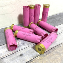 Load image into Gallery viewer, Pink Shotgun Shell 12 Gauge Empty Pink 12GA Hulls