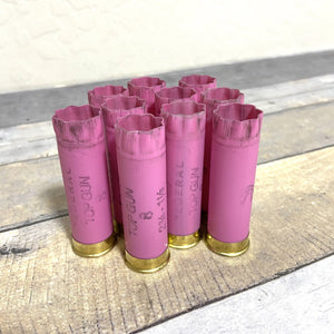 Pink Shotgun Shell 12 Gauge Empty 12GA Hulls Used 100 Pcs | FREE SHIPPING