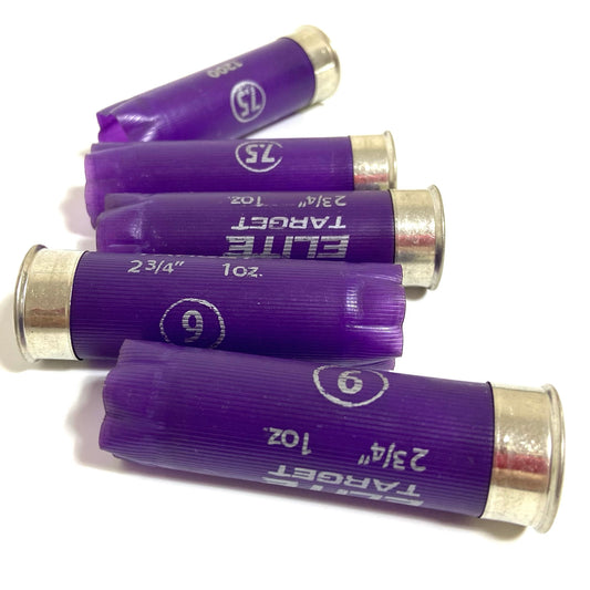 Purple 12 Gauge Once Fired Hulls