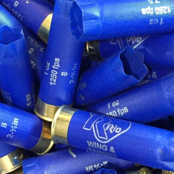Blue Recycled Shotgun Shells