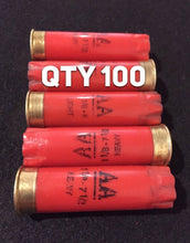 Load image into Gallery viewer, Red Shotgun Shells AA Winchester Hulls Empty 12 Gauge Used 12GA Spent Shot Gun Ammo Casings 100 Pcs FREE SHIPPING