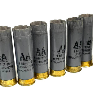 Winchester AA Light Gray Shotgun Shells 12 Gauge Empty Hulls Spent Casings Used Fired Cartridges Qty 12 Pcs - FREE SHIPPING