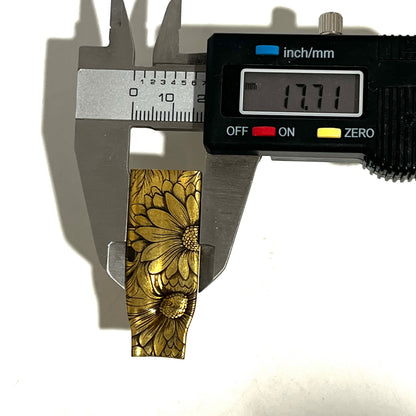 Engraved Flowers 308 Flattened Brass Bullet Casings | 10 Pcs | Shipping Included