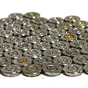 Nickel 380 Auto Thin Cut Polished Bullet Slices For Jewelry