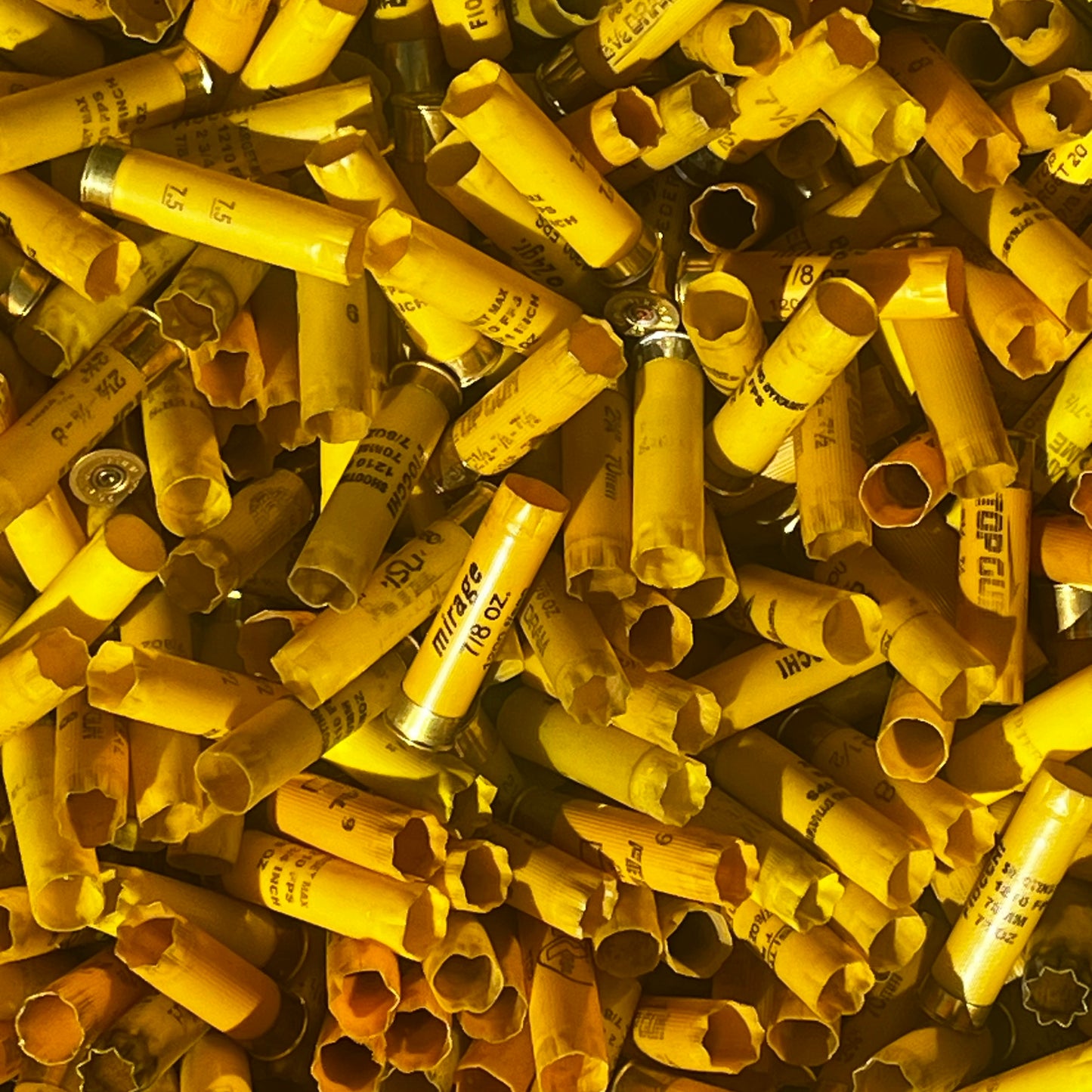 STEALS & DEALS: Mixed Lot Yellow Shotgun Shells 20 Gauge Hulls Empty Used  20GA Qty 250 Pcs | FREE SHIPPING