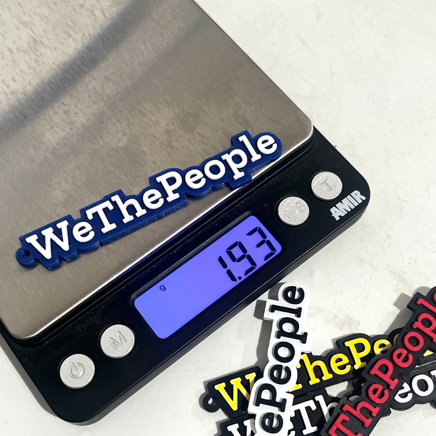 We The People Keychain Accessories Zipper Pulls Backpack Charm 10 Pcs