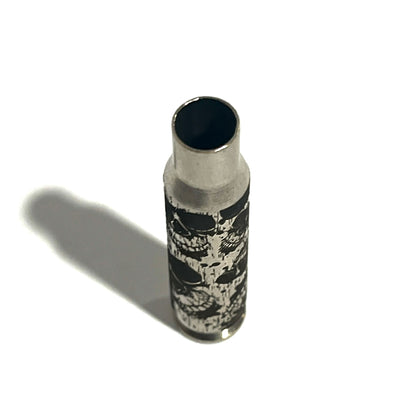 Skulls 308 WIN Engraved Nickel 5 Pcs