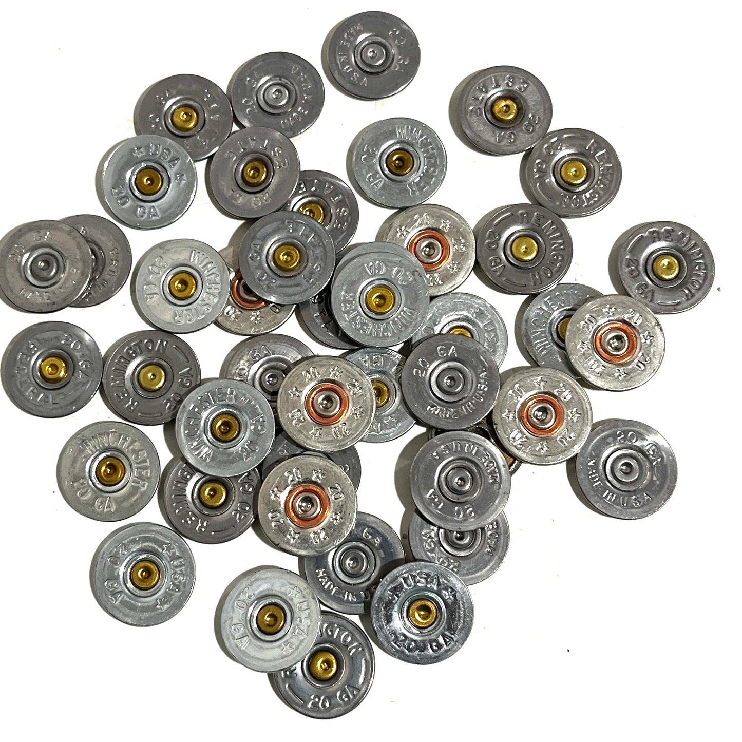 20 Gauge Silver Shotgun Shell Slices 30 Pcs Mixed | FREE SHIPPING