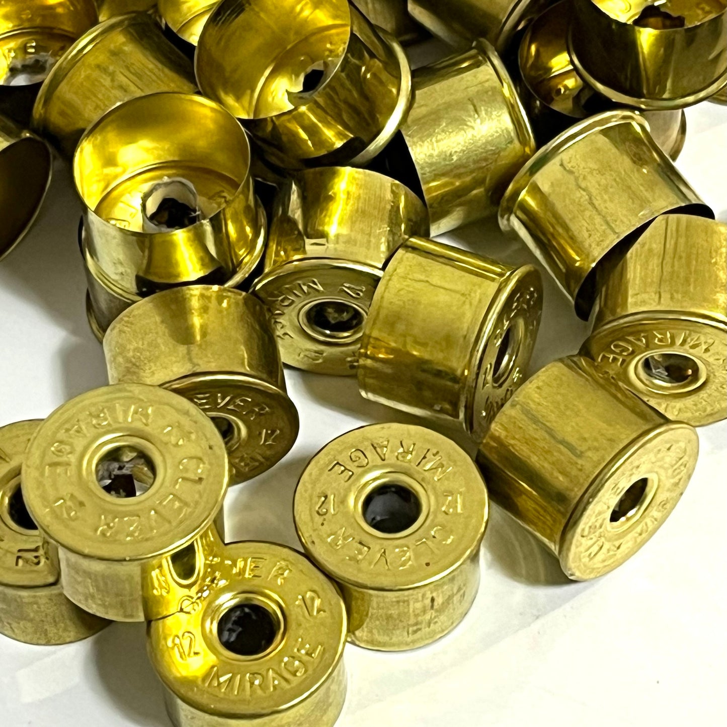 Deprimed High Brass Headstamps 12 Gauge Brass Bottoms