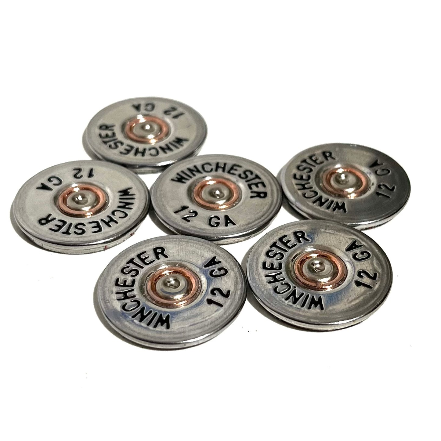 Winchester 12 Gauge Shotgun Shell Slices 12GA Silver And Black Lettering | Qty 5 | FREE SHIPPING
