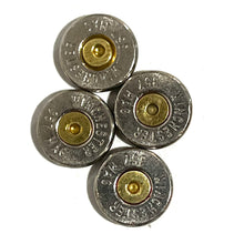 Load image into Gallery viewer, 357 Magnum WINCHESTER Brand Thin Cut Nickel Bullet Slices Gold Primer Qty 15 | FREE SHIPPING
