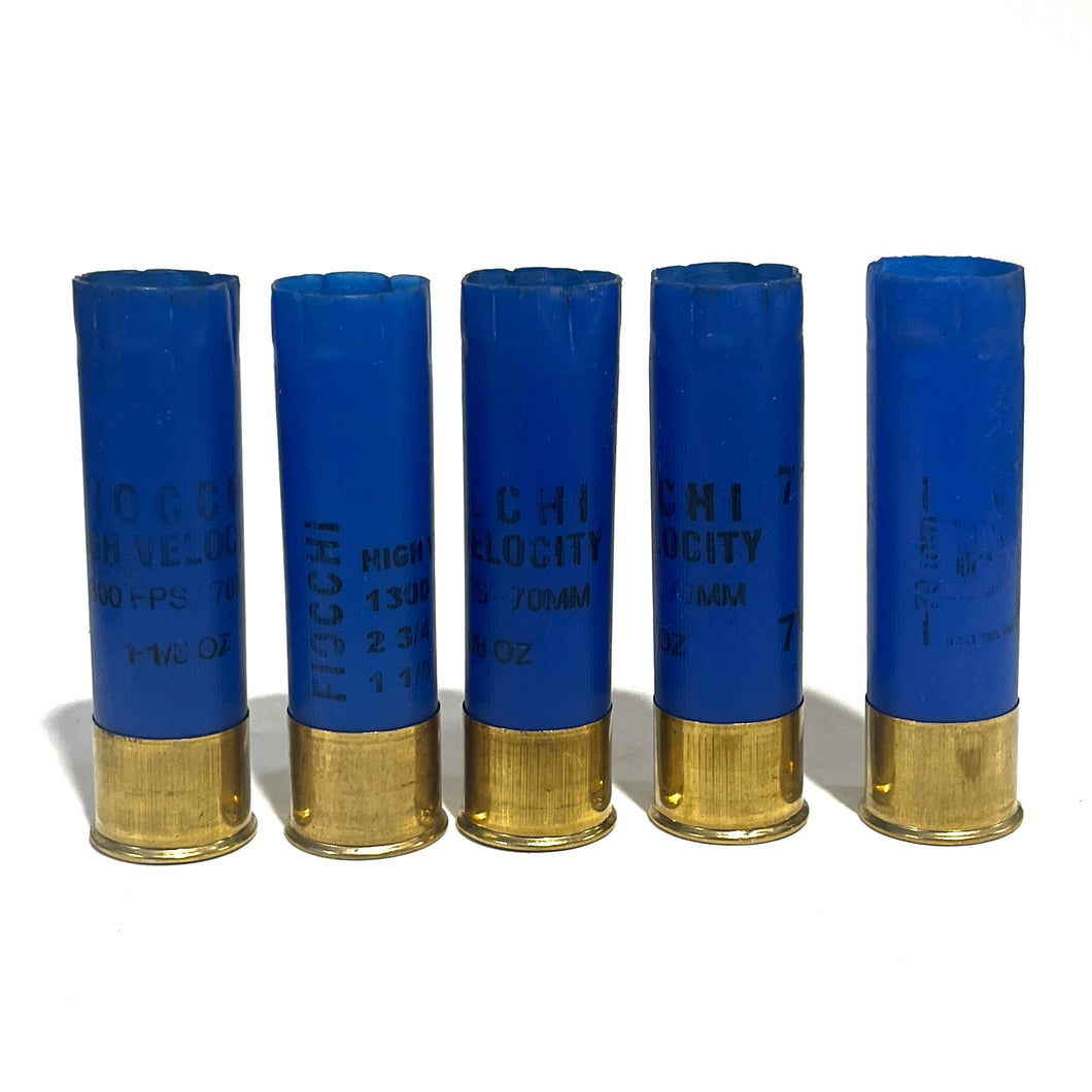 16 Gauge Empty Shotgun Shells Blue