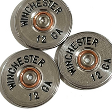 Load image into Gallery viewer, Winchester 12 Gauge Shotgun Shell Slices 12GA Silver And Black Lettering | Qty 5 | FREE SHIPPING
