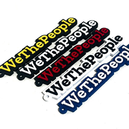 We The People Keychain Accessories Zipper Pulls Backpack Charm 10 Pcs