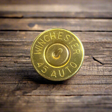 Load image into Gallery viewer, 45 ACP WINCHESTER Thin Cut Brass Bullet Slices Gold Primer Qty 15 | FREE SHIPPING
